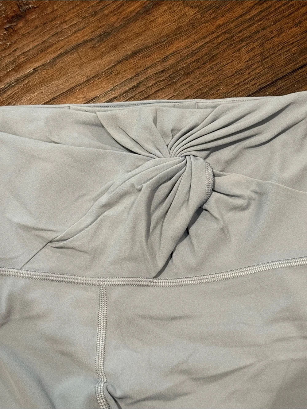 lululemon athletica Light Gray High-Waist Tie-Front Leggings
